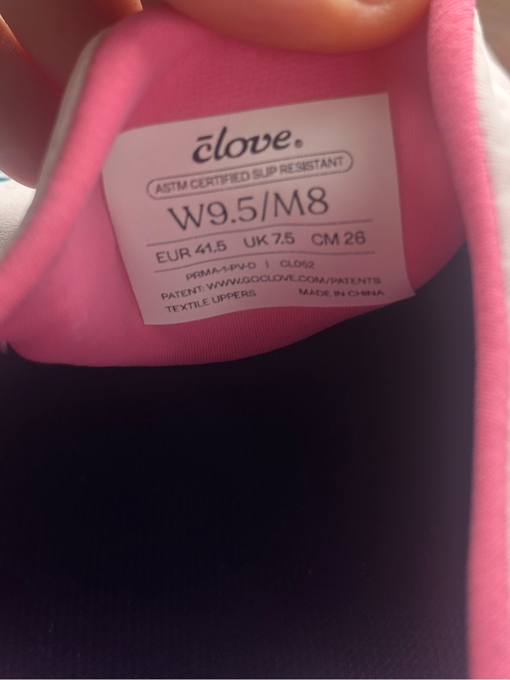Clove Prima Pink Purple Slip Resistant Sneaker | W9.5 / M8 - Picture 5 of 10